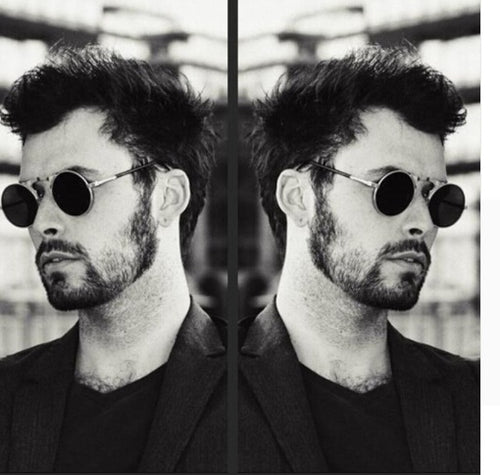 Premium Vintage Steampunk Round Sunglasses