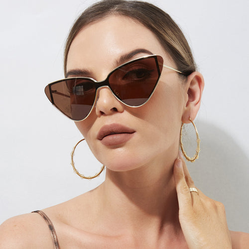 Slim Retro Cat Eye Sunglasses