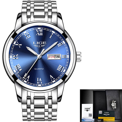 Luxury Men’s Business Quartz Watch with Day & Date