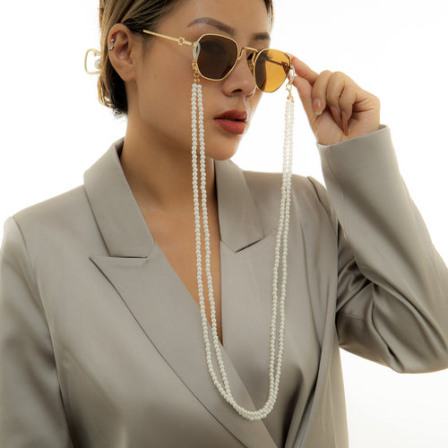 Elegant Pearl Eyeglass Chain Necklace